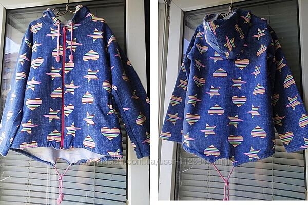 Кофта пайта на молнии с капюшоном 8-9 лет рост 128-134