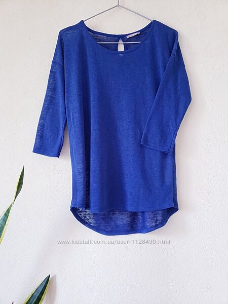 Новая синяя  блуза лонгслив с удлиненной спинкой Orsay 