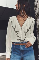 Блуза/сорочка Zara р. S/36/8 - підійде також на р. М/38/10
