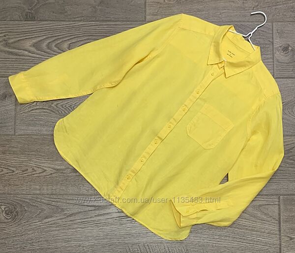 Лляна сорочка Marks&Spencer р. 14/42/XL