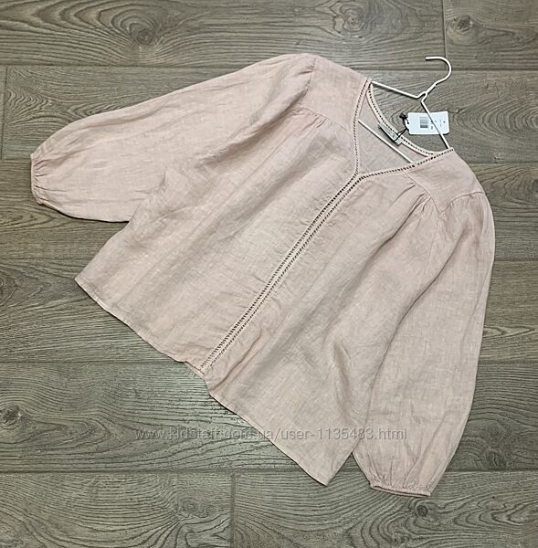 Лляна стильна блуза Італія р. 40-42