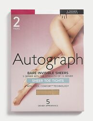 Колготки Autograph/Marks&Spencer р. Medium, 5 den, 2 пари в упаковці.