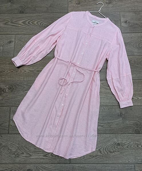 Сукня-сорочка міді лляна Marks&Spencer р. L/40/12
