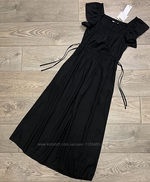 Лляна чорна сукня uniqlo преміум-серії uniqloc р. s/36/8