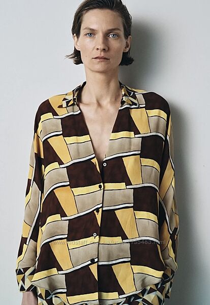 Блуза/сорочка вільного крою Zara р. S/36/8 - підійде також на р. М/38/10