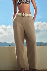 Штани лляні Zara р. S/36/8 - підійдуть також на р. М/38/10