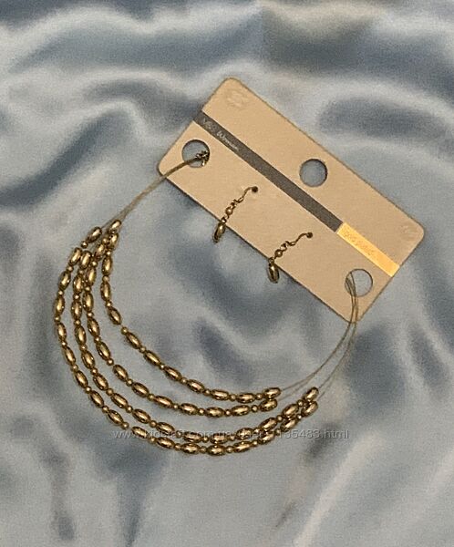 Комплект прикрас кольє та сережки Marks&Spencer.