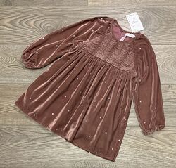 Оксамитова сукня Zara на вік 5-6 років/116 см.