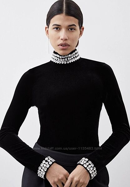 Оксамитовий топ/блуза/кофта Karen Millen р. М/38/10