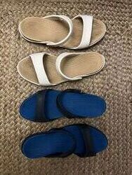 Женские шлепанцы crocs cleo кроксы w7