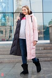 Зимнее пальто для беременных из плотной плащевки двухстороннее,3 цвета