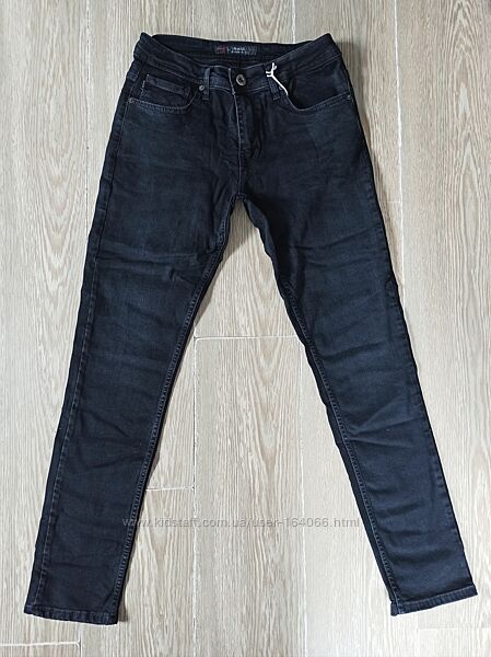 Мужские молодежные джинсы 5313 Blackzi 30-36, можно в школу, черные
