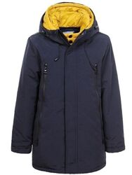 Зимняя удлиненная куртка парка на мальчика подростка 158-164
