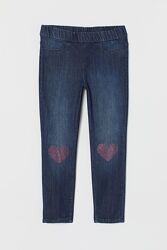 новые джеггинсы джинсы H&M размер 8-9 лет, рост 134см