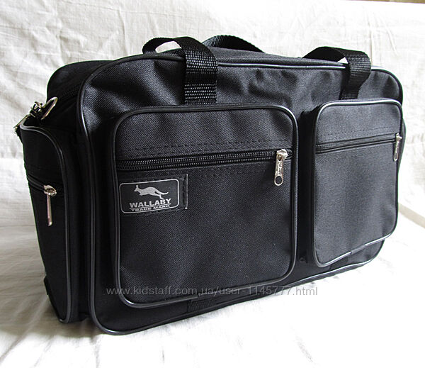 Мужская сумка Wallaby через плечо дорожная портфель А4 8w2760 черная