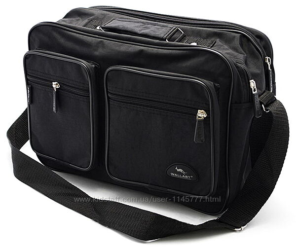 Мужская сумка Wallaby барсетка через плечо папка портфель А4 8w2647 черная