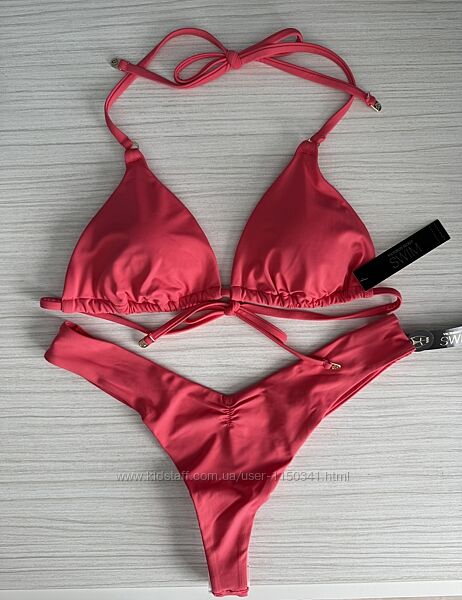 Купальник Victorias Secret SWIM топ S, плавки стрінги S. Вікторія Сікрет