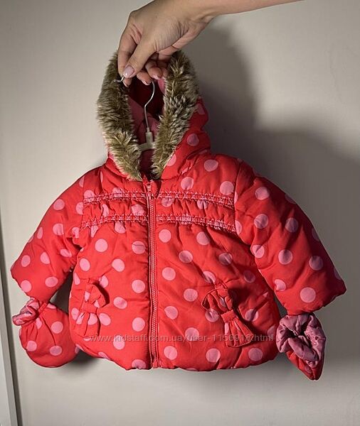 Куртка на флісі з рукавичками