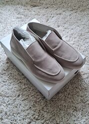 Лоферы женские замшевые