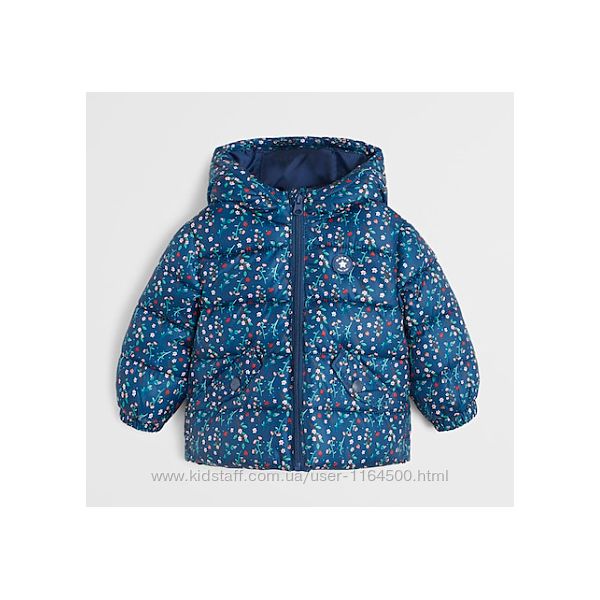 Детская демисезонная куртка на девочку 9-12 месяцев Mango Испания Размер 80