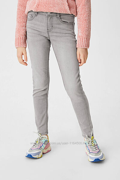 Серые джинсы для девочки C&A Германия Размер 134, 146, 158, 164 Оригинал