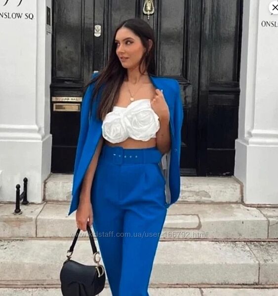 ZARA  костюм,  розмір XL синього кольору   розкішний образ на кожен день