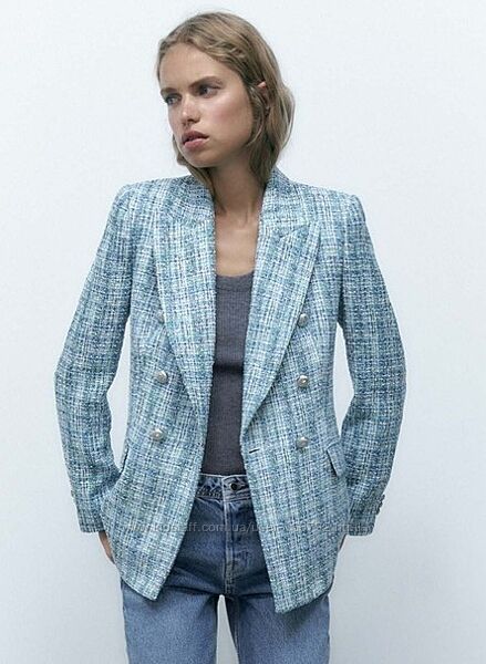 Голубий блейзер , новий , розмір XL