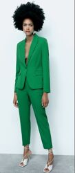 Костюм ZARA зелений новий . Блейзер, жакет  44 XL штани 42 XL