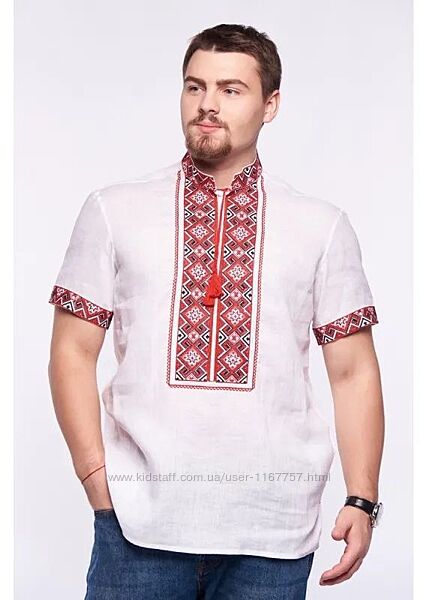 Вишиванка чоловіча льон білий