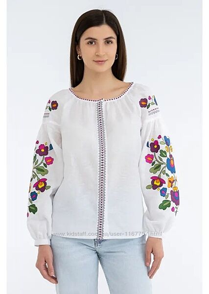 Вишиванка жіноча Льон білий