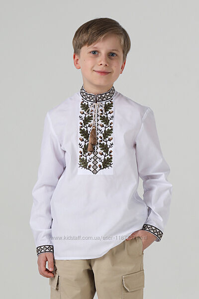 Вишиванка для хлопчика Дубочок  біла