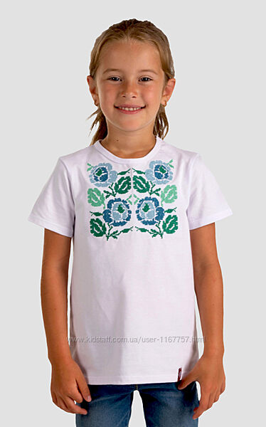 Футболка-вишиванка для дівчинки 6018