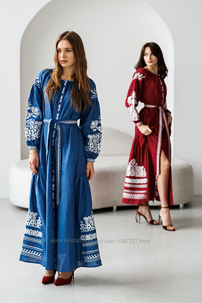 Сукня-вишиванка жіноча 0025 довга