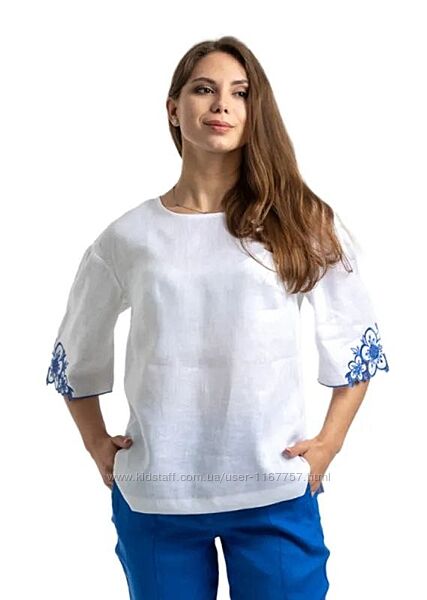 Блуза жіноча Ж0202 Льон білий