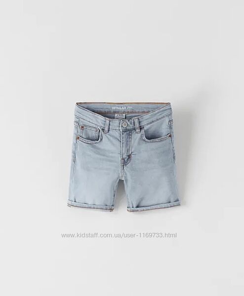 Новая коллекция. Стильные джинсовые шорты-бермуды Zara. Испания.