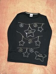 Лонгслив-туника новогодний р 54-58