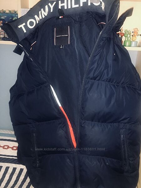 Пухова куртка Tommy Hilfiger Jeans чоловіча колір синій зимова, оригинал 