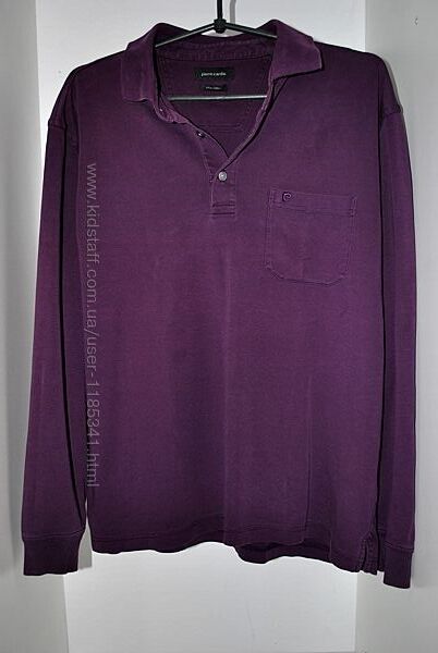Мужской реглан кофта свитер фиолетовый бренд пьер карден pierre cardin
