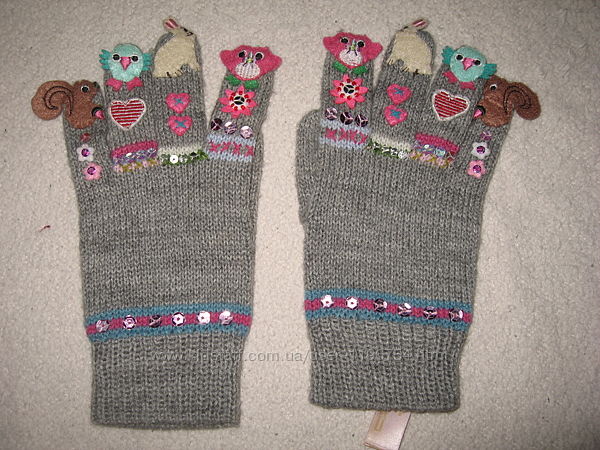 Девичьи перчатки Accessorize, 9-12 лет