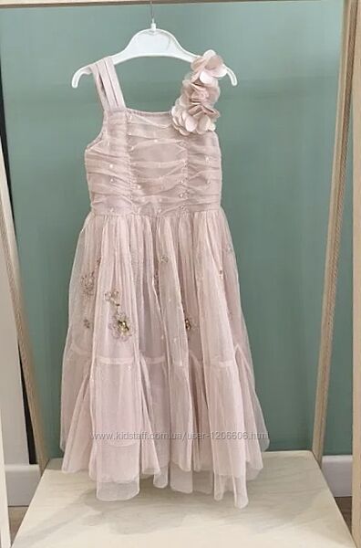 Святкова ошатна сукня пудра 9-10 років