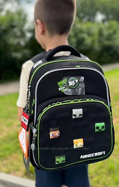 Рюкзак напівкаркасний Yes Minecraft  S-91 559753, S-91 559751