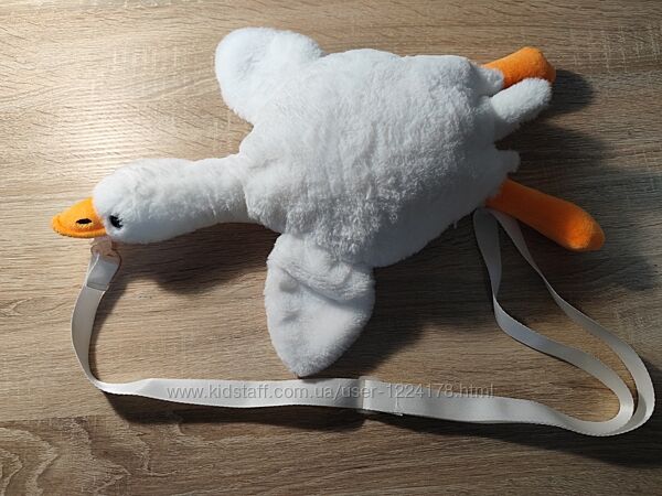 Сумка-рюкзак у вигляді гуся, іграшка гусь