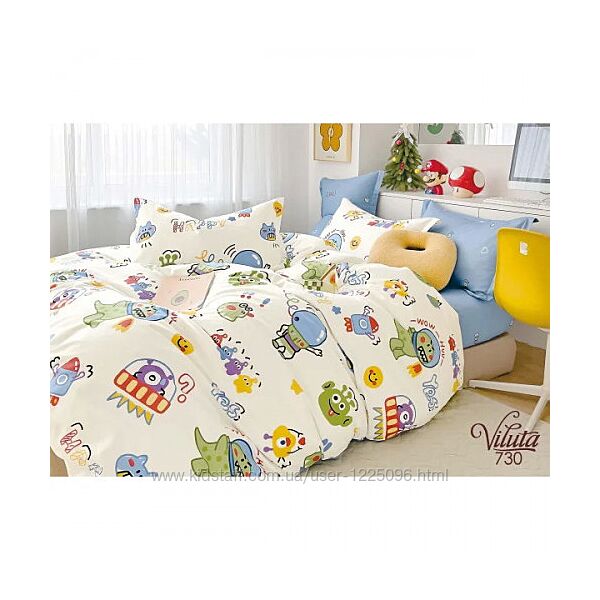 Детское полуторное постельное  сатин. Качественно