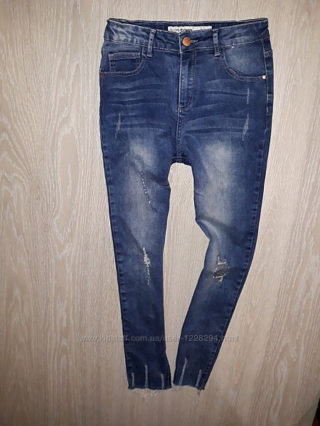 Рванные джинсы скины Denim Co на 12-13 лет 2017г