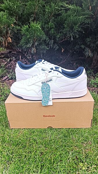 Чоловічі шкіряні білі кросівки кеди Reebok Court Advance 46 розмір