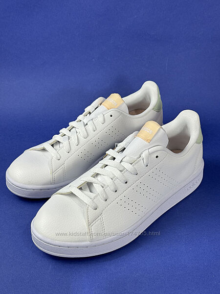 Жіночі білі шкіряні кеди Adidas Advantage  -  40.5 розмір