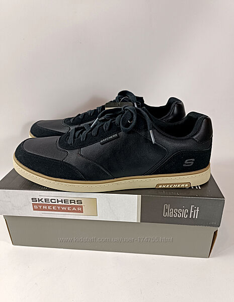 Чоловічі шкіряні кросівки кеди Skechers Haney 47 розмір