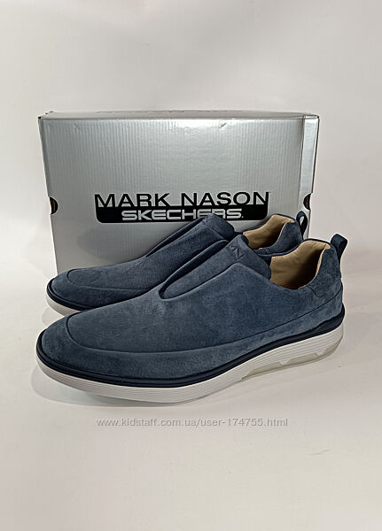 Чоловічі шкіряні туфлі мокасини Skechers Mark Nason 47 розмір