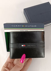 Чоловічий шкіряний гаманець портмоне Tommy Hilfiger Оригінал