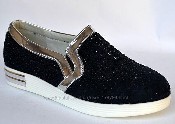 Туфли мокасины для девочек